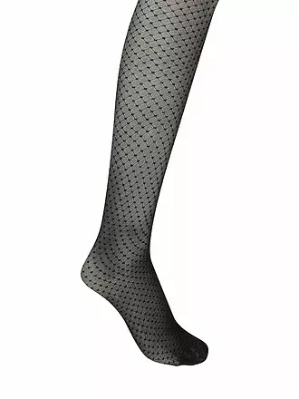 WOLFORD | Medias funcionales CONTROL DOTS 20 fairly light / black | schwarz